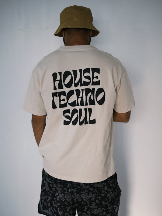 World Famous House Crew House Techno Soul Wavy Logo T Shirt