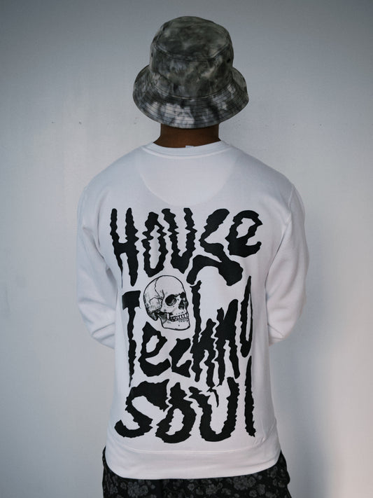 World Famous House Crew House Techno Soul Skull Crewneck